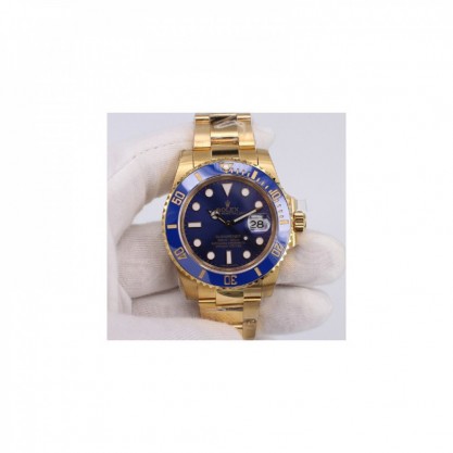 Replica Rolex Submariner Date 116618LB BP Yellow Gold Blue Dial Swiss 2836-2