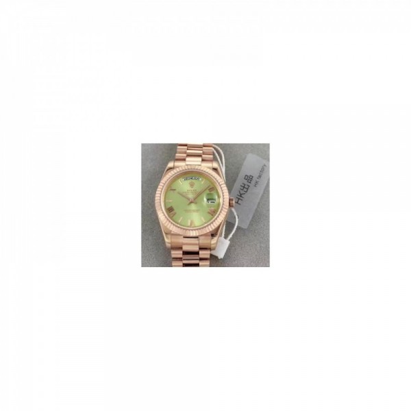 Replica Rolex Day-Date 40 228235 40MM HK Rose Gold Green Dial Swiss 3255