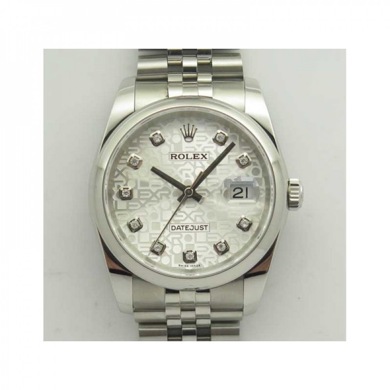 Replica Rolex Datejust 36MM 116234 DJ V2 Stainless Steel Silver Anniversary Jubilee Dial Swiss 3135