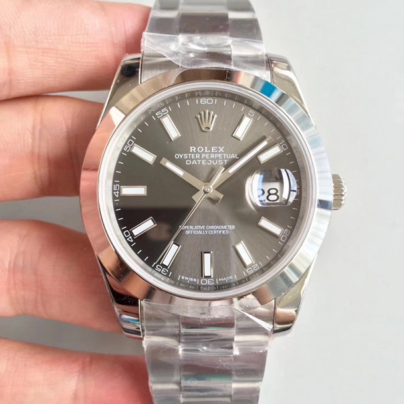 Replica Rolex Datejust II 126300 41MM N Stainless Steel Anthracite Dial Swiss 3235