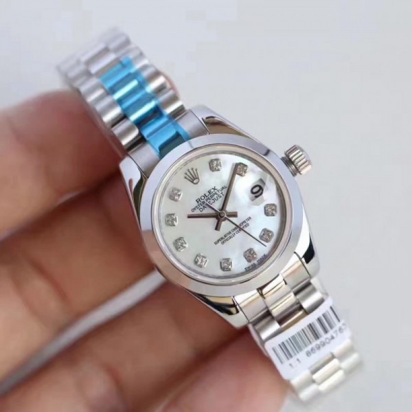 Replica Rolex Lady Datejust 28 279166 28MM N Stainless Steel Mother Of Pearl Dial Swiss 2671