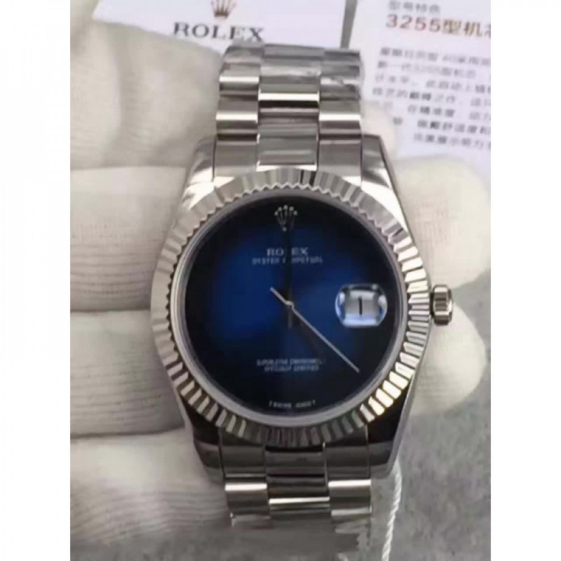 Replica Rolex Datejust 41 Lapis Lazuli HK Stainless Steel Blue Dial Swiss 3255