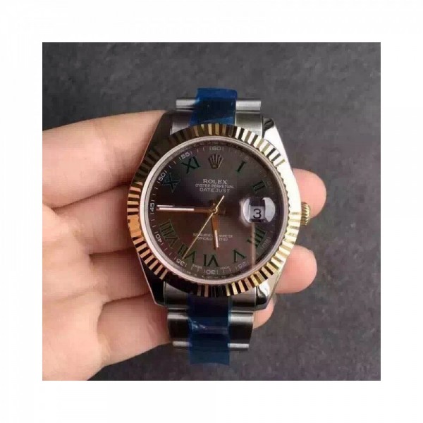 Replica Rolex Datejust II 116333 41MM V5 Stainless Steel & Yellow Gold Anthracite Dial Swiss 2836-2