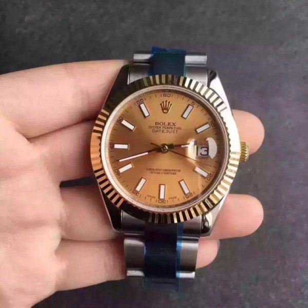 Replica Rolex Datejust II 116333 V5 41MM Stainless Steel & Yellow Gold Champagne Dial Swiss 2836-2