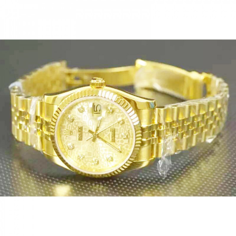 Replica Rolex Datejust 116238 36MM Yellow Gold Champagne Dial Swiss 2836-2