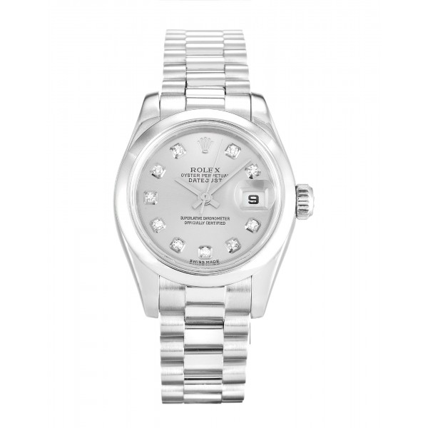 UK Platinum Rolex Replica Datejust Lady 179166-26 MM