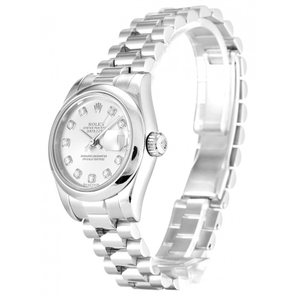 UK Platinum Rolex Replica Datejust Lady 179166-26 MM