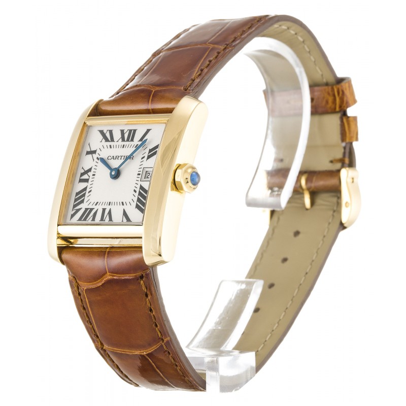 UK Yellow Gold Cartier Replica Tank Francaise W5001456-29 MM