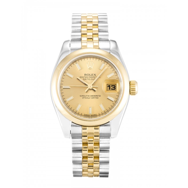 UK Steel & Yellow Gold Rolex Replica Datejust Lady 179163-26 MM