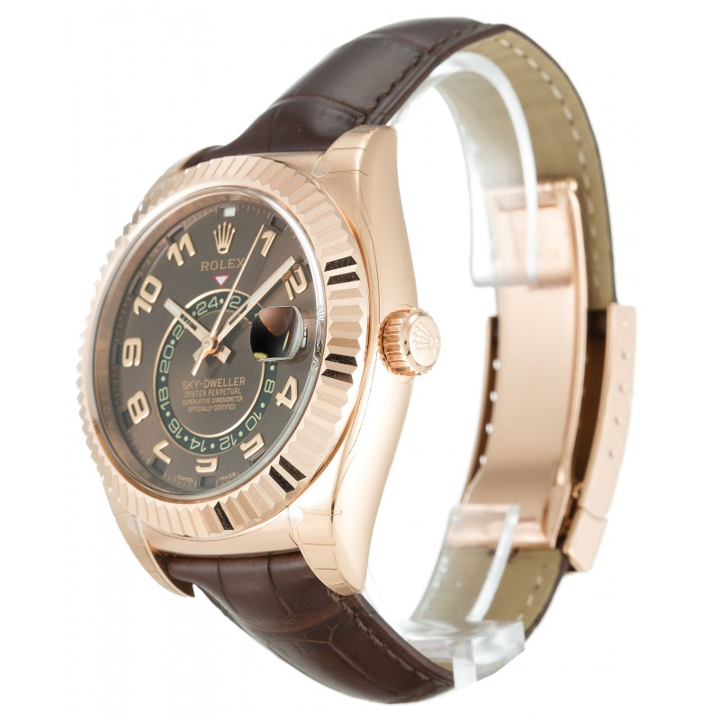 UK Rose GoldRolex Replica Sky-Dweller 326135-42 MM