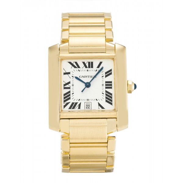 UK Yellow Gold Cartier Replica Tank Francaise W50001R2-28 MM