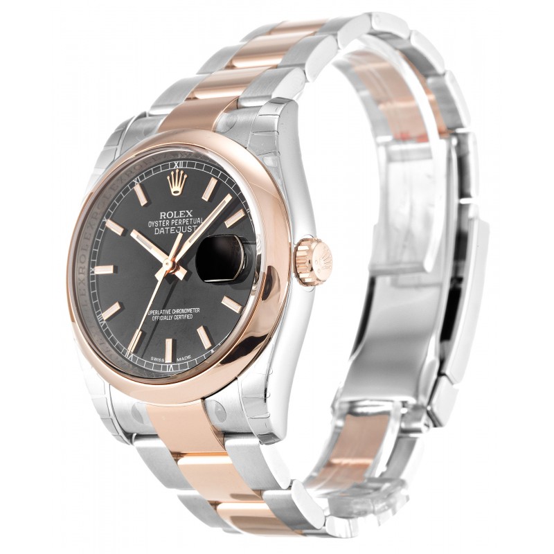 UK Rose Gold Rolex Replica Datejust 116201-36 MM