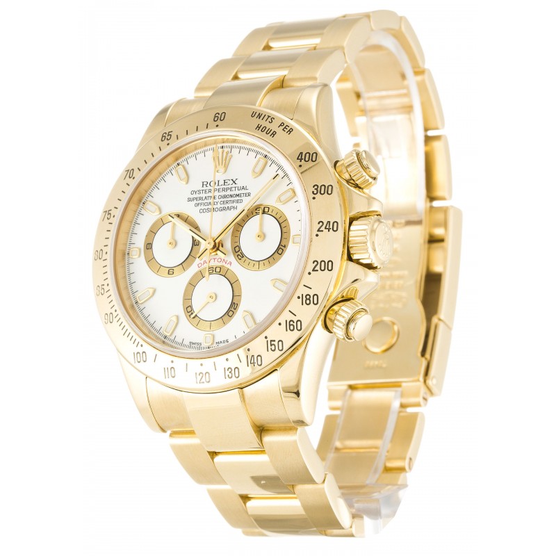 UK Yellow Gold Rolex Replica Daytona 116528-40 MM