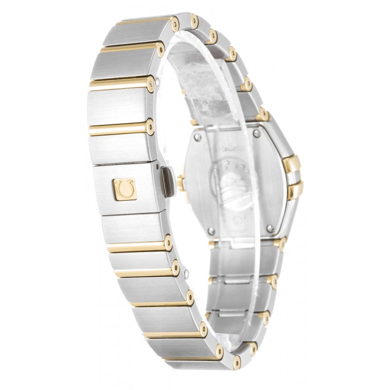 UK Steel & Yellow Gold set with Diamonds Omega Replica Constellation Ladies 123.25.24.60.05.001-24 MM