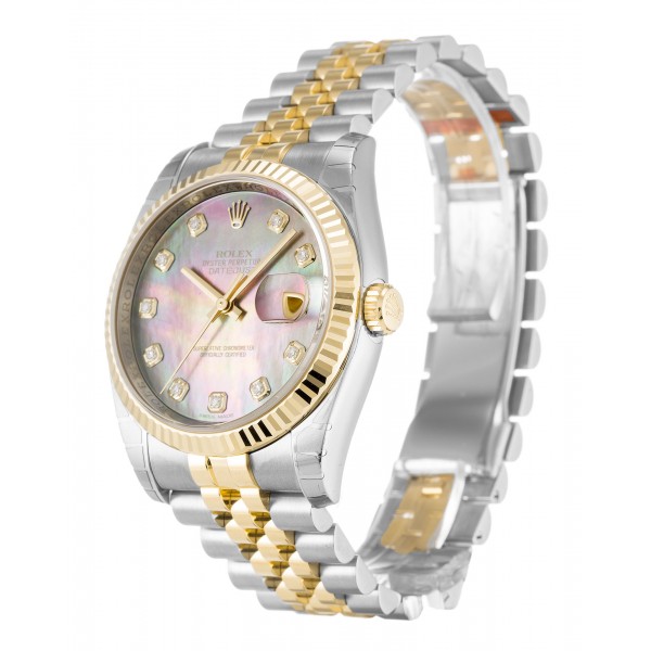 UK Yellow Gold Rolex Replica Datejust 116233-36 MM