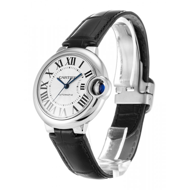 UK Steel Cartier Replica Ballon Bleu W6920085-33 MM