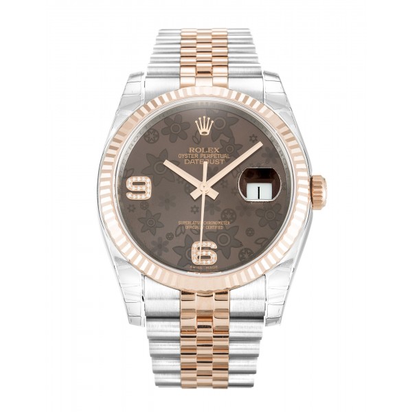 UK Steel & Rose Gold Rolex Replica Datejust 116231-36 MM