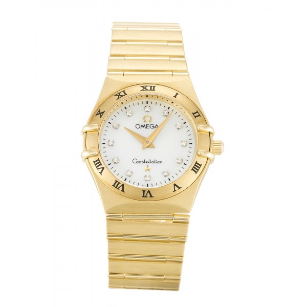 UK Yellow Gold Omega Replica Constellation Small 1172.75.00-25.5 MM