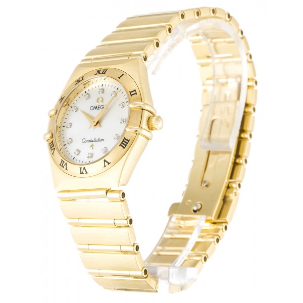 UK Yellow Gold Omega Replica Constellation Small 1172.75.00-25.5 MM