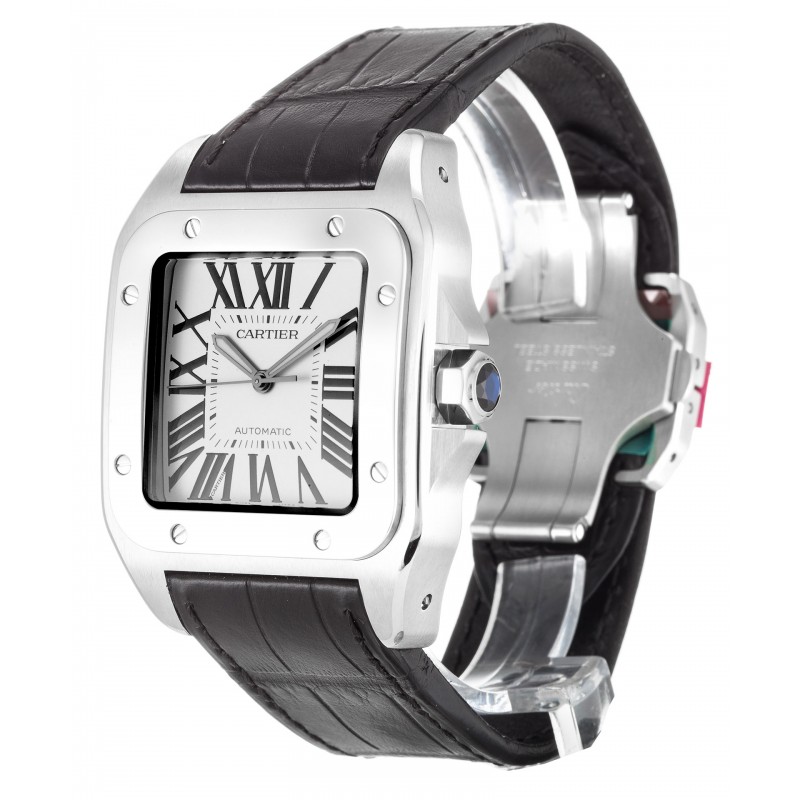 UK Steel Cartier Replica Santos 100 W20073X8-38 MM