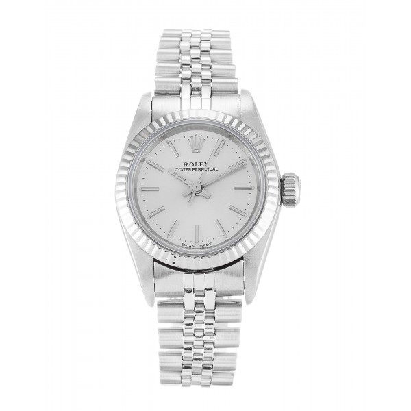 UK Steel Rolex Replica Lady Oyster Perpetual 67194-24 MM