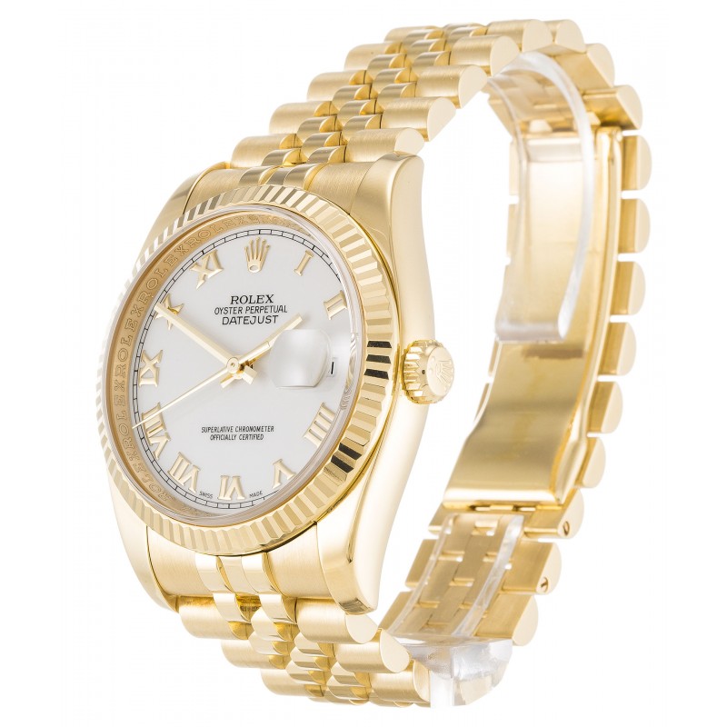 UK Yellow Gold Rolex Replica Datejust 116238-36 MM