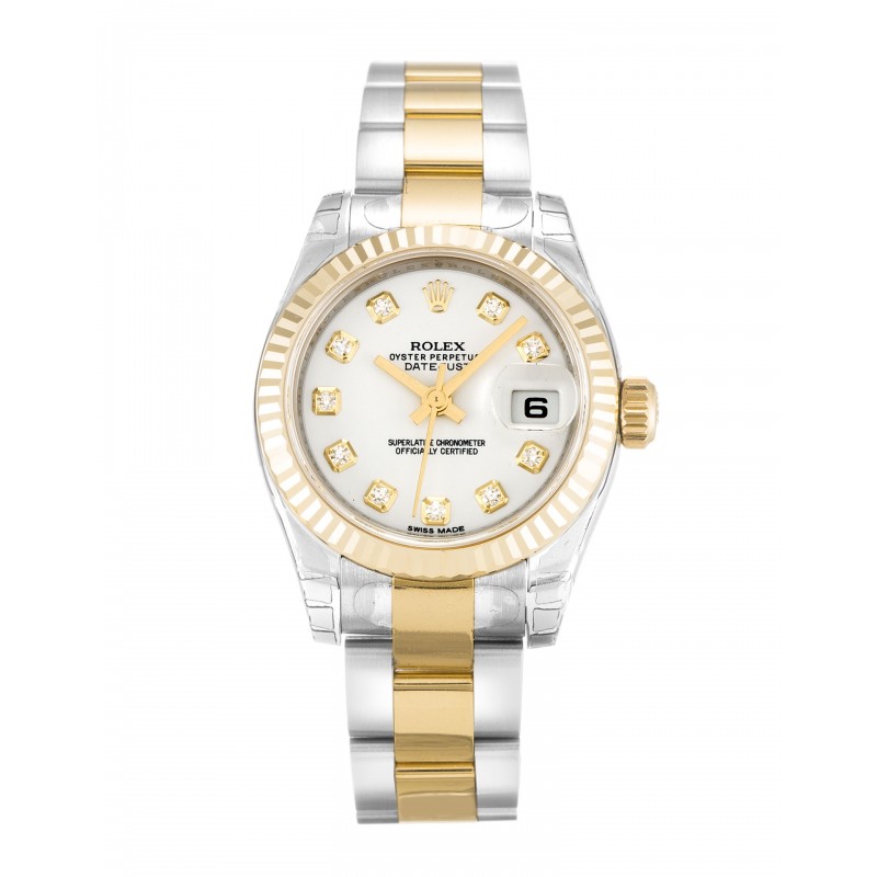 UK Steel & Yellow Gold Rolex Replica Datejust Lady 179173-26 MM