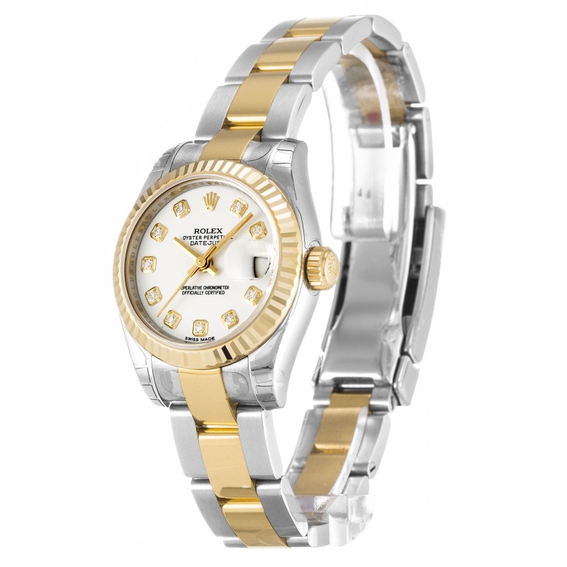 UK Steel & Yellow Gold Rolex Replica Datejust Lady 179173-26 MM