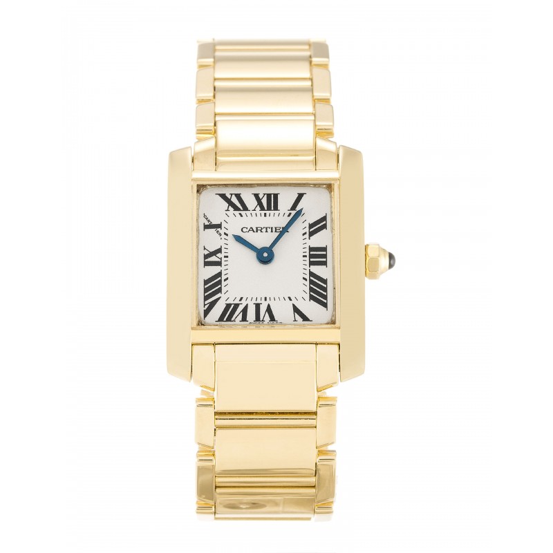 UK Yellow Gold Cartier Replica Tank Francaise W50002N2-19 MM