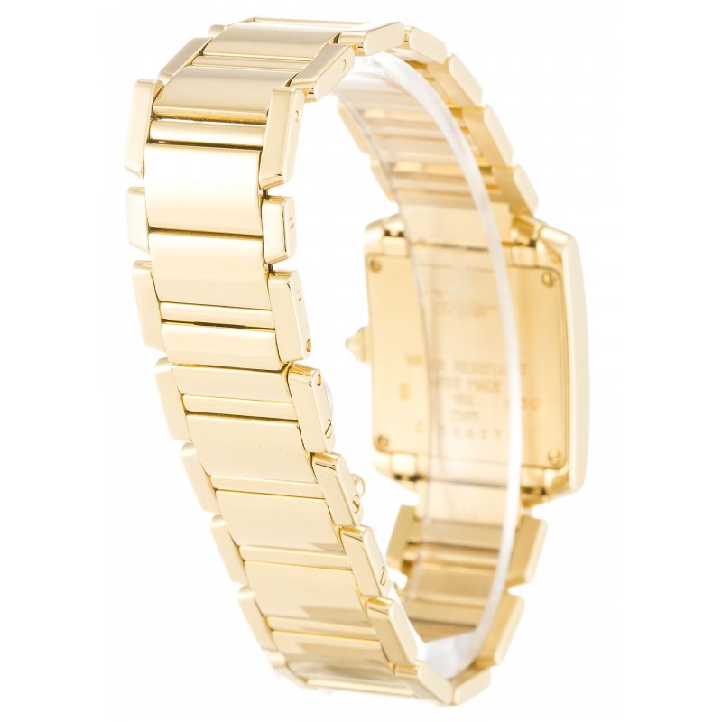 UK Yellow Gold Cartier Replica Tank Francaise W50002N2-19 MM