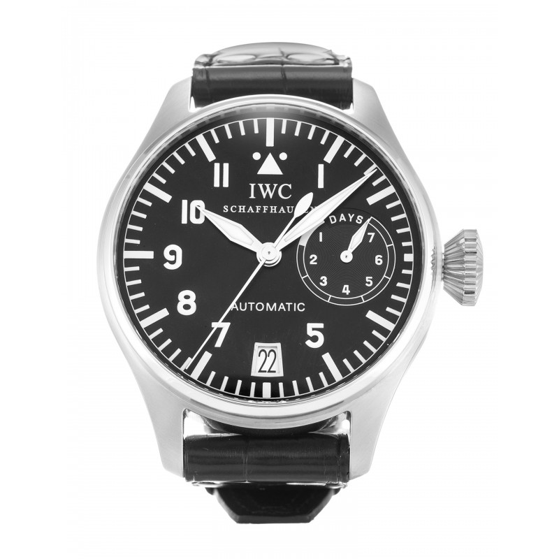 UK Black Leather  IWC Replica Big Pilots IW500201-46 MM