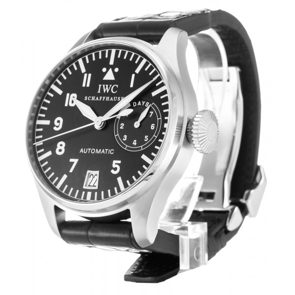 UK Black Leather  IWC Replica Big Pilots IW500201-46 MM