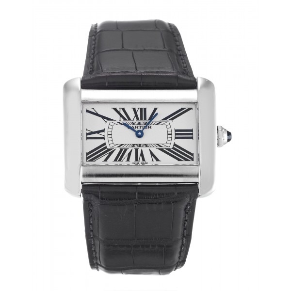 UK Steel Cartier Replica Tank Divan W6300655-38 MM