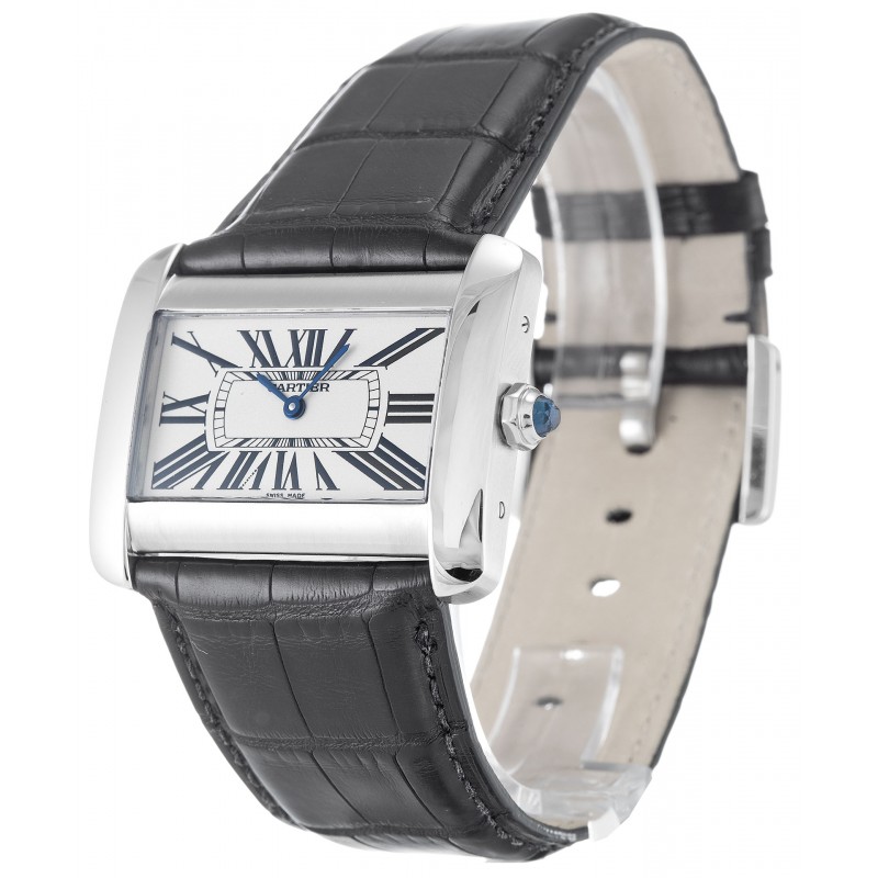 UK Steel Cartier Replica Tank Divan W6300655-38 MM