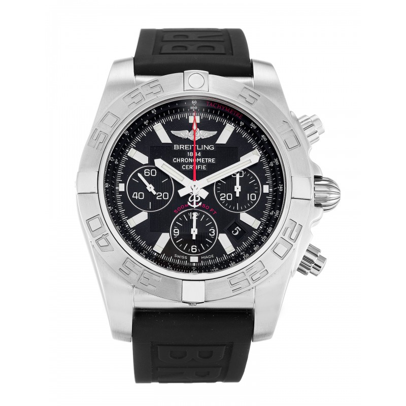 UK Black Rubber Breitling Replica Chronomat 44 AB0110-43.5 MM