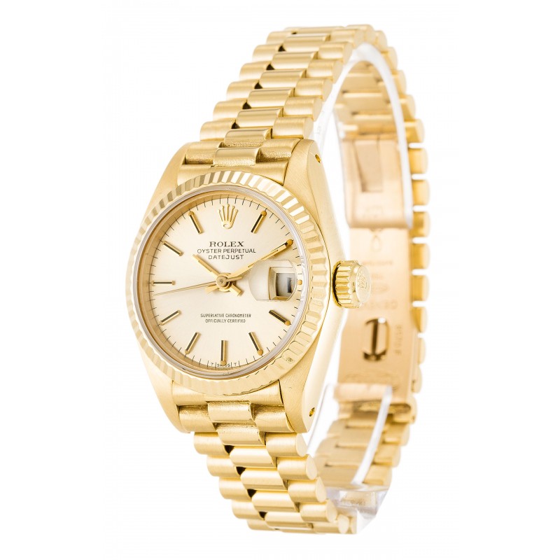 UK Yellow Gold Rolex Replica Datejust Lady 69178-26 MM