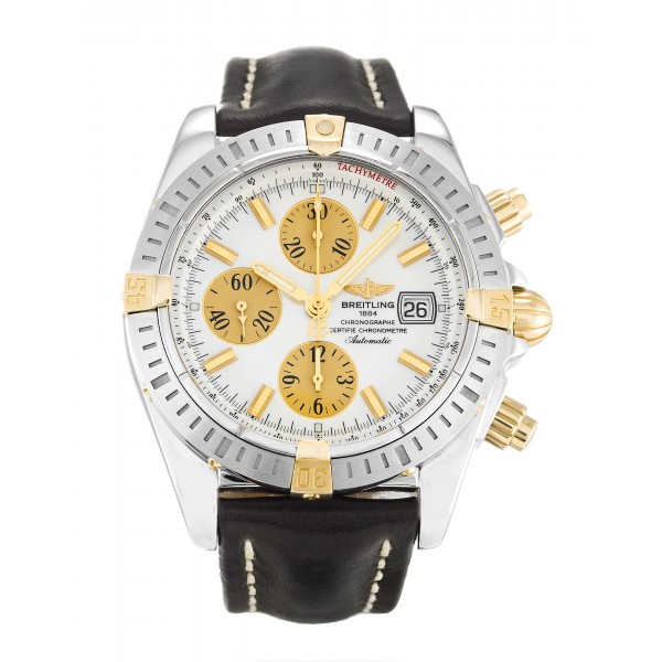 UK Steel & Yellow Gold Breitling Replica Chronomat Evolution B13356-43.7 MM