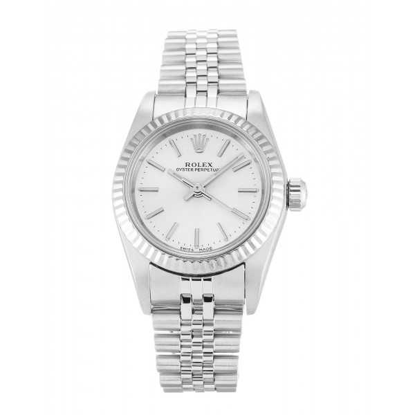 UK White Gold Rolex Replica Lady Oyster Perpetual 76094-26 MM