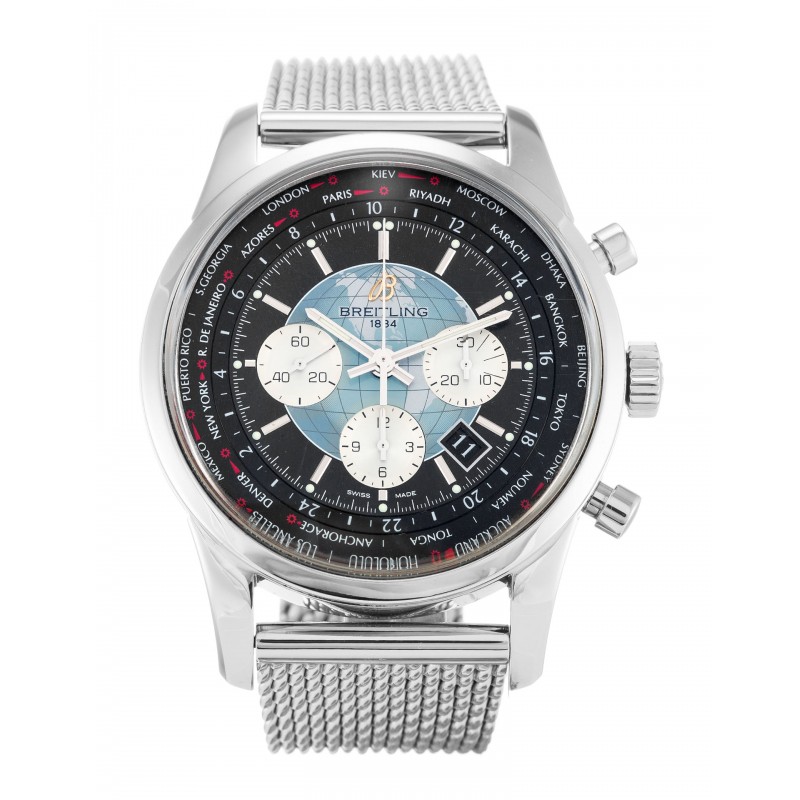 UK Steel Breitling Replica Transocean Chronograph AB0510-46 MM