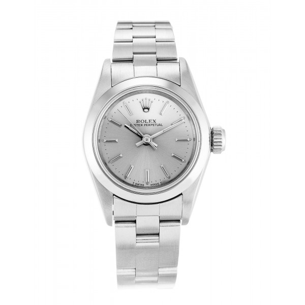 UK Steel Rolex Replica Lady Oyster Perpetual 67180-26 MM