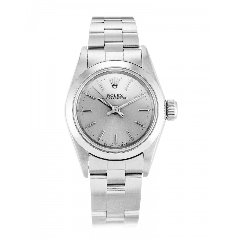 UK Steel Rolex Replica Lady Oyster Perpetual 67180-26 MM