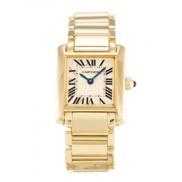 UK Yellow Gold Cartier Replica Tank Francaise W50002N2-25 MM