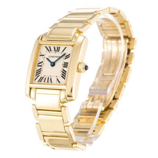 UK Yellow Gold Cartier Replica Tank Francaise W50002N2-25 MM