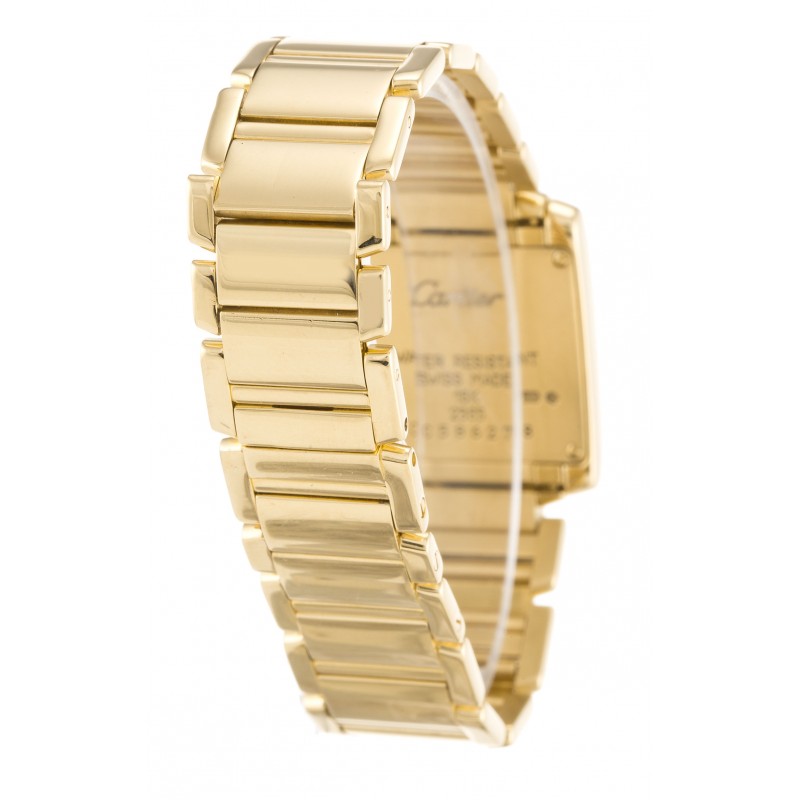 UK Yellow Gold Cartier Replica Tank Francaise W50002N2-25 MM