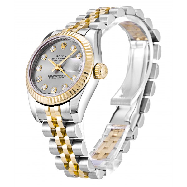 UK Steel & Yellow Gold Rolex Replica Datejust Lady 179173-26 MM