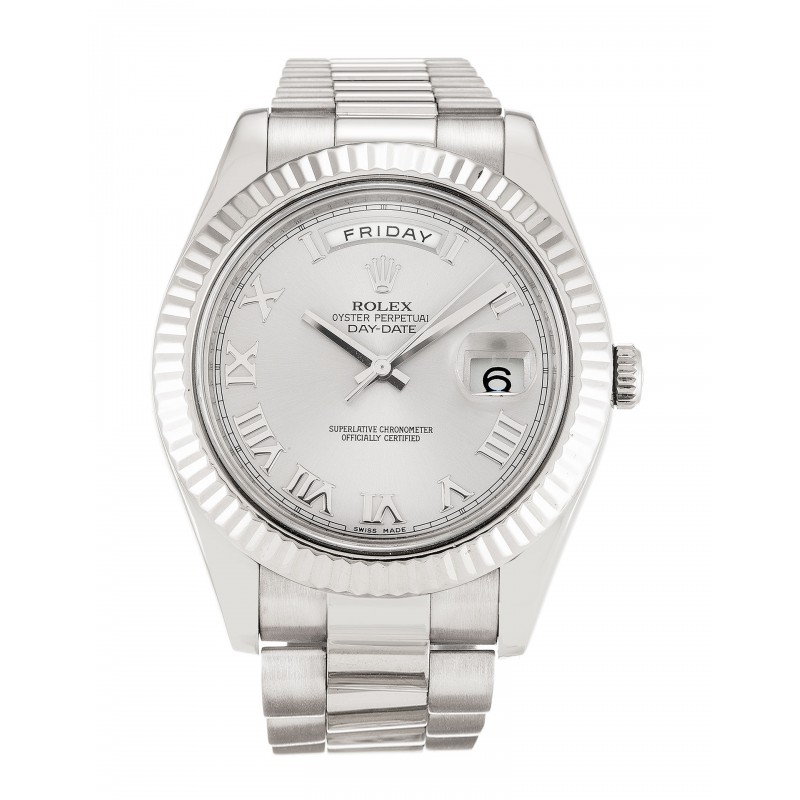 UK White Gold Rolex Replica Day-Date II 218239-41 MM