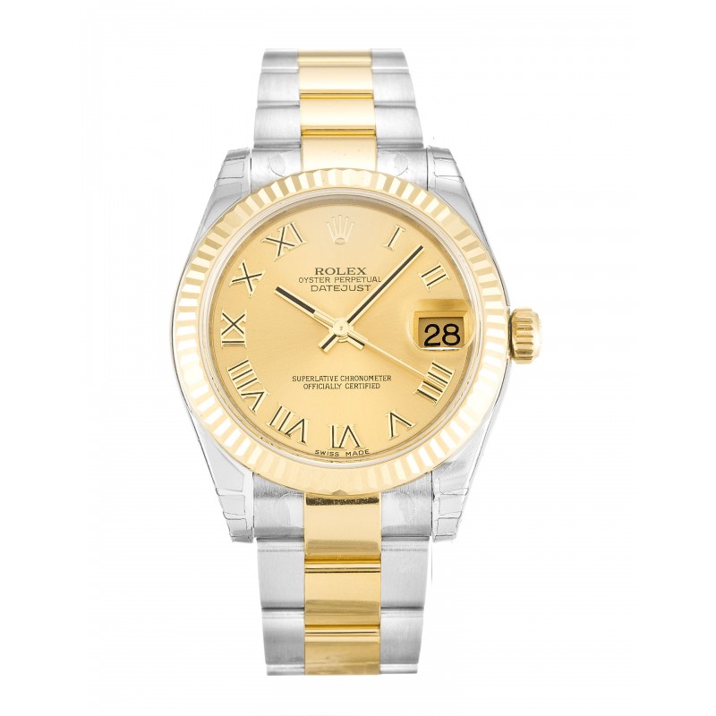 UK Yellow Gold Rolex Replica Datejust Lady 178273-31 MM