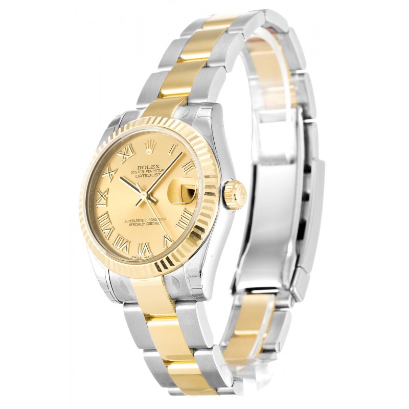 UK Yellow Gold Rolex Replica Datejust Lady 178273-31 MM