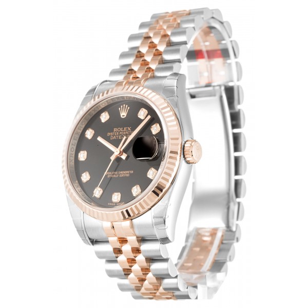 UK Steel & Rose Gold Rolex Replica Datejust 116231-36 MM