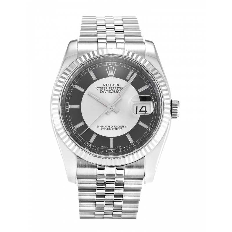 UK Steel & White Gold Rolex Replica Datejust 116234-36 MM